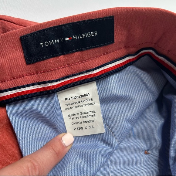 Tommy Hilfiger Men’s Pink Pants Waist 32 - Picture 5 of 7
